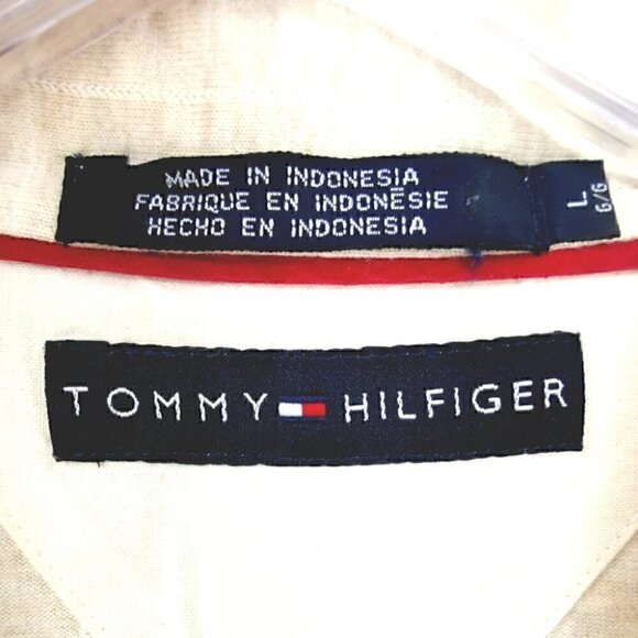 Tommy Hilfiger Men's L Button Down Cotton Shirt - Picture 5 of 10